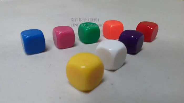 16mm 6面空白骰子 六面空白骰子