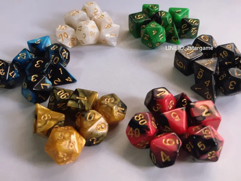 7顆骰子(一套) DICE (雙色系列)