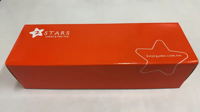 2STARS紙卡盒 橘紅色 適用 集換式卡牌 中華職棒球員卡 白條 長條 NBA MLB BBM CPBL 球員卡