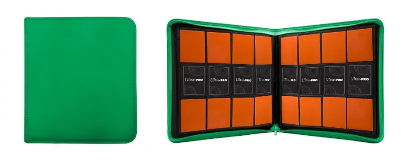 #15741【亮彩系列拉鍊式12格收集冊-綠色 】Vivid 12-Pocket Zippered PRO-Binder