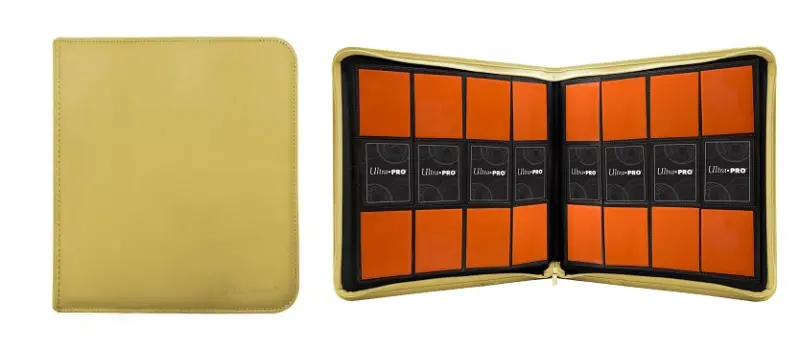 #15745【亮彩系列拉鍊式12格收集冊-黃色 】Vivid 12-Pocket Zippered PRO-Binder