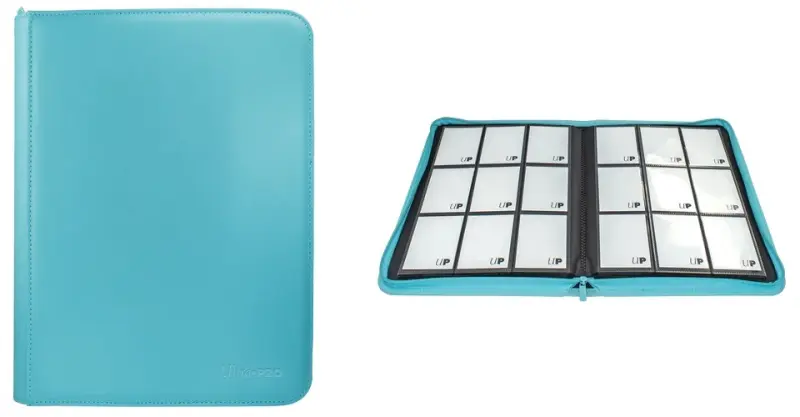 #15904【亮彩系列拉鍊式9格收集冊-亮藍色 Vivid 9-Pocket Zippered PRO-Binder-Light Blue】