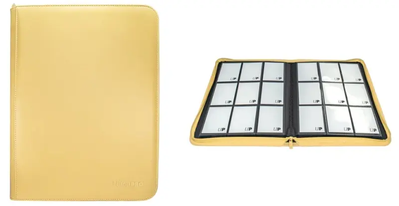 #15905【亮彩系列拉鍊式9格收集冊-黃色 Vivid 9-Pocket Zippered PRO-Binder-Yellow】
