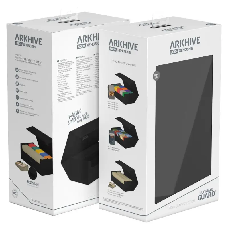 Ultimate Guard - Arkhive 800+ Monocolor Xenoskin 側翻式卡盒800+ UGD011255 黑
