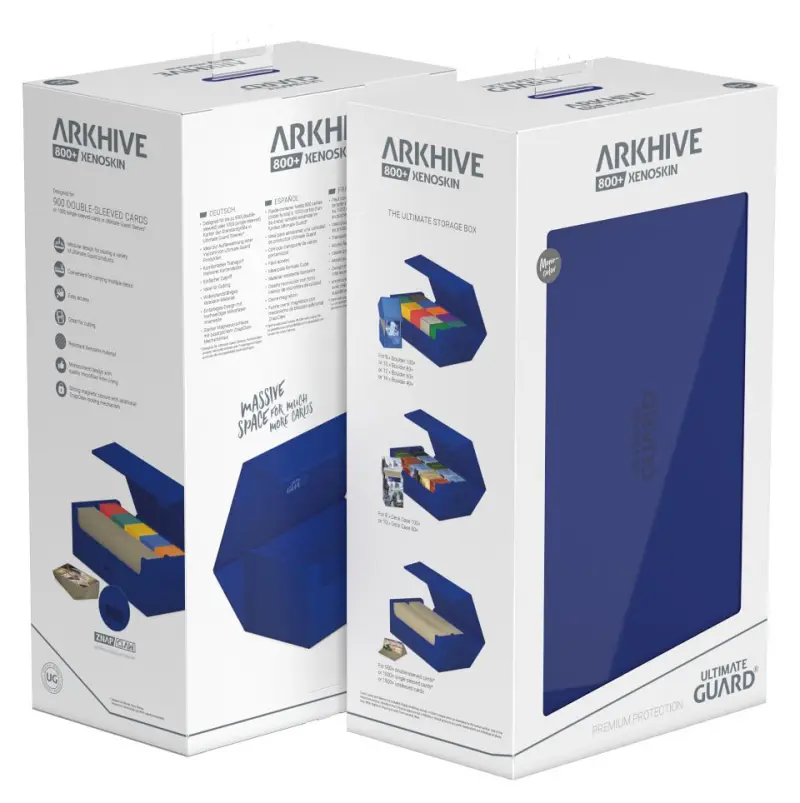 Ultimate Guard - Arkhive 800+ Monocolor Xenoskin 側翻式卡盒800+ UGD011258 藍