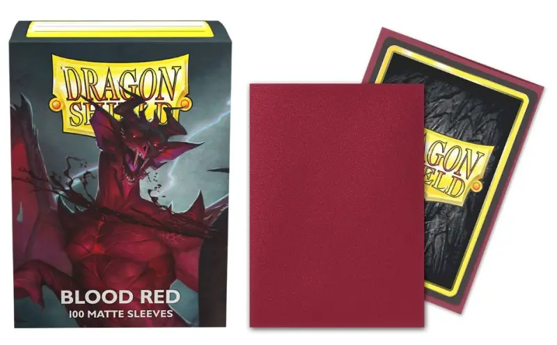 龍盾卡套 Matte Blood Red AT-11050 DRAGON SHIELD 100張 磨砂系列