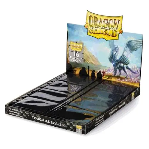龍盾Dragon Shield - 8格卡冊內頁(50入) 16-pocket Binder pages - Clear(Center Loader) - AT-10302