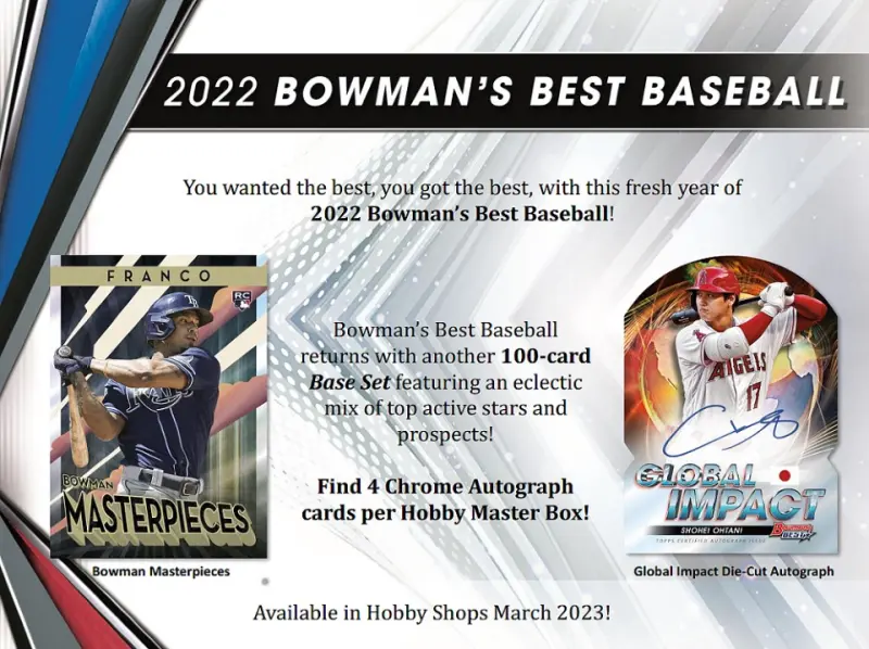 2022 MLB Bowman's Best 球員卡 棒球卡