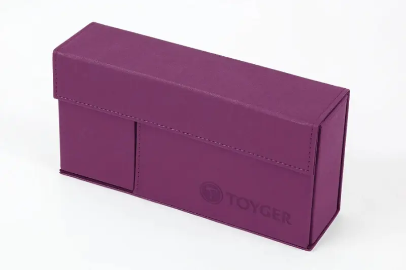 #20417【TOYGER DeckSlimmer Purple 變形折疊卡盒-紫色(合成皮)】
