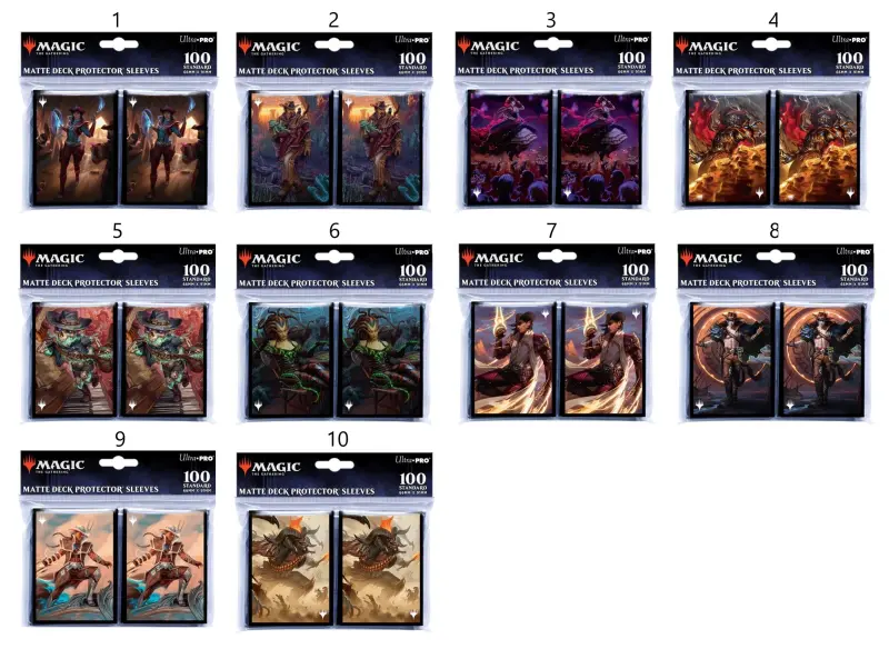 魔法風雲會 光雷驛鏢客卡套 Outlaws of Thunder Junction Card Deck Protector Sleeves (100ct) for Magic: The Gathering