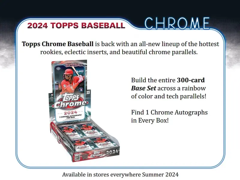 2024 MLB Topps Chrome Hobby Baseball 棒球卡