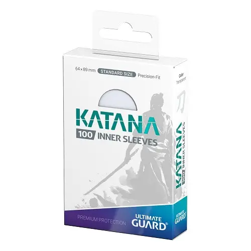 Ultimate Guard 100 - Katana Inner Sleeves Standard Size - Transparent - UGD011337 日製卡套-標準尺寸第一層透明