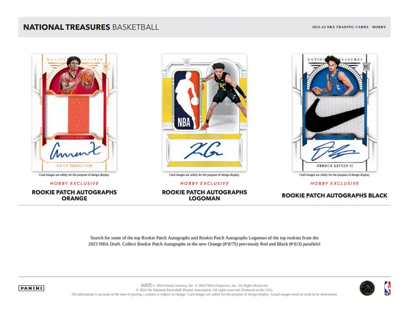 2023/24 NBA Panini National Treasures BASKETBALL 籃球卡