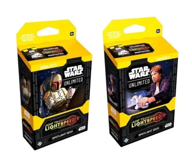 星際大戰無極限 第四彈 超光速躍遷 起始組 Star Wars: Unlimited Jump to Lightspeed Spotlight Deck: Han Solo Spotlight Deck: Boba Fett
