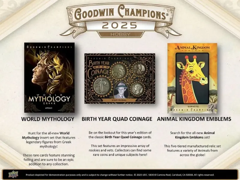 2025 Upper Deck Goodwin Champions收藏卡