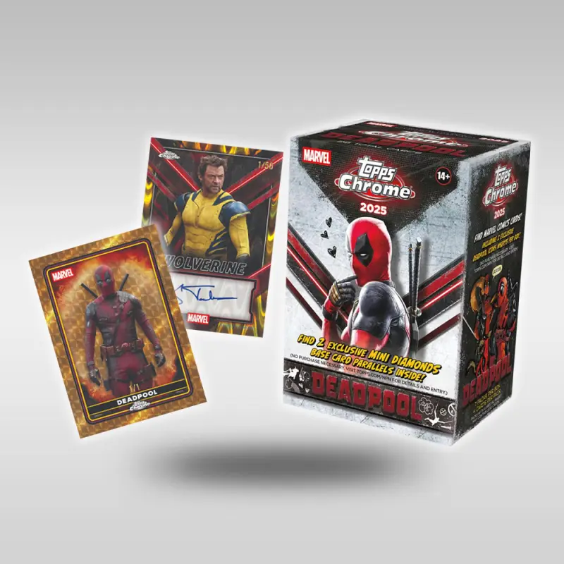 2025 Topps Chrome Marvel Deadpool And Wolverine死侍&金剛狼 Value Box盒