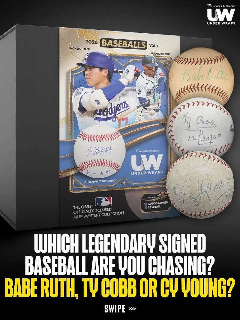2026 UNDER WRAPS MLB BASEBALLS VOL. I 簽名棒球盲盒系列1