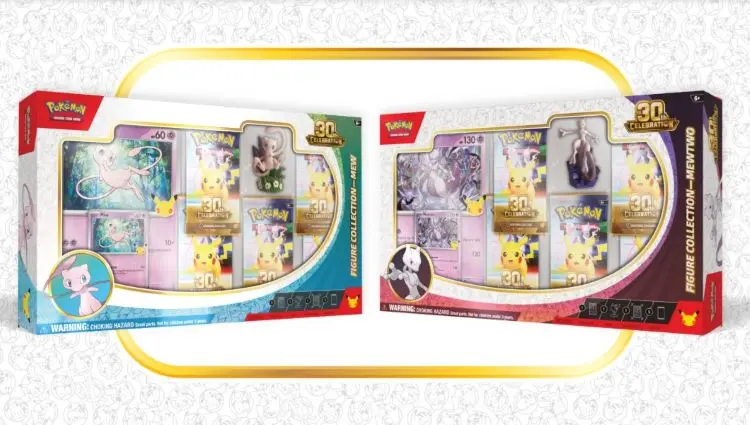 Pokémon TCG: 30th Celebration Figure Collection—Mew & Mewtwo