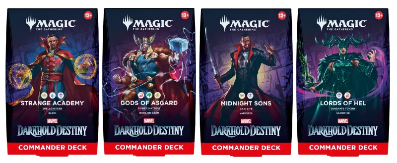 魔法風雲會|漫威：黑暗神書命運 指揮官套牌(1組4副) Magic: The Gathering® | Marvel: Darkhold Destiny Commander Decks
